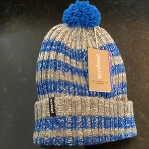 New Patagonia Wool Pom Beanie